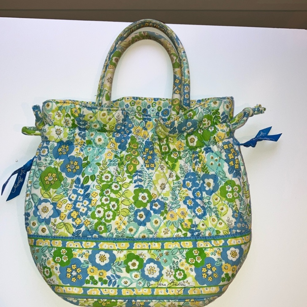 Like New Vera Bradley Bag Blue & Yellow English Meadow